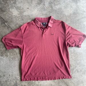 Nike Dri Fit Golf Polo Mens Size Large Shirt short fitted